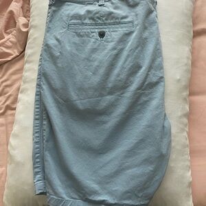 Express Light Blue Flat Front Shorts